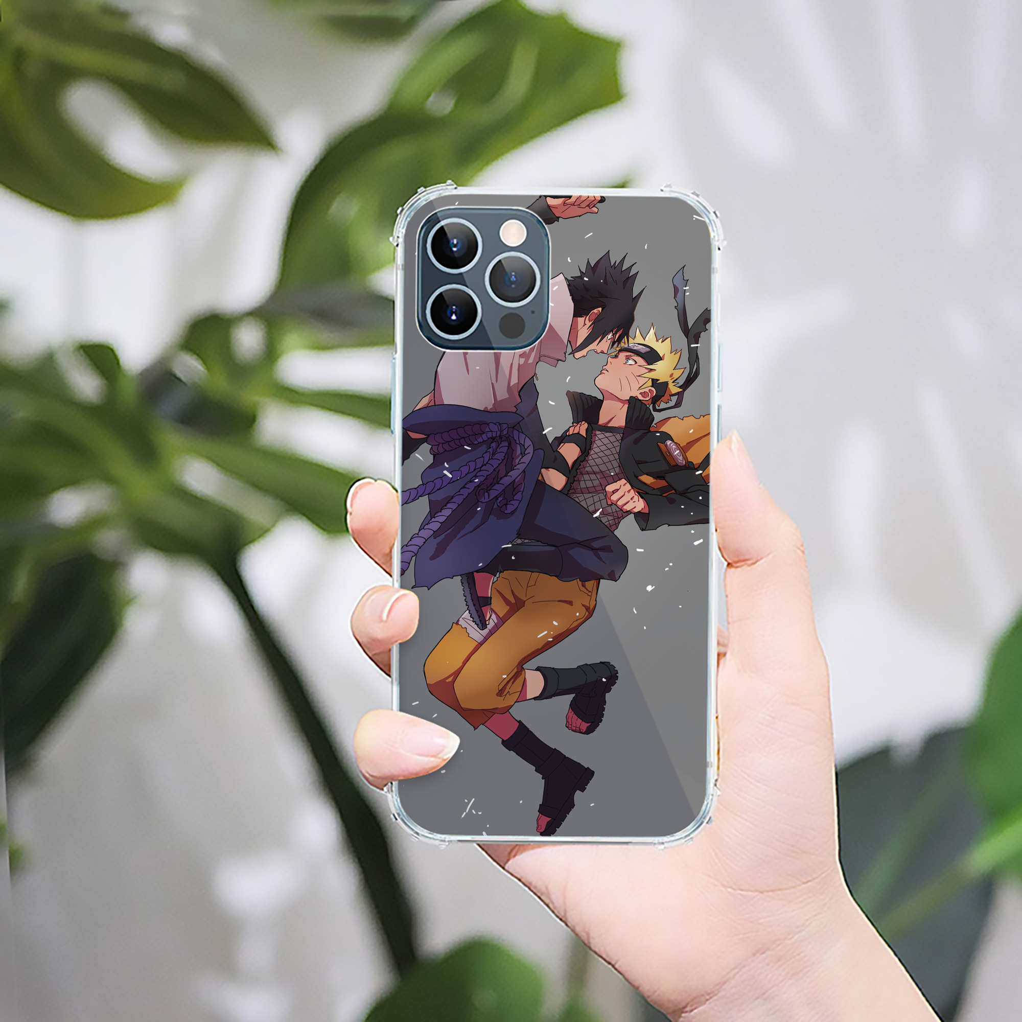 （画像用） NARUTO -ナルト- NARUTO -ナルト- 疾風伝 【iPhone 12シリーズ対応】透明スマホケース（クリアソフトケース）